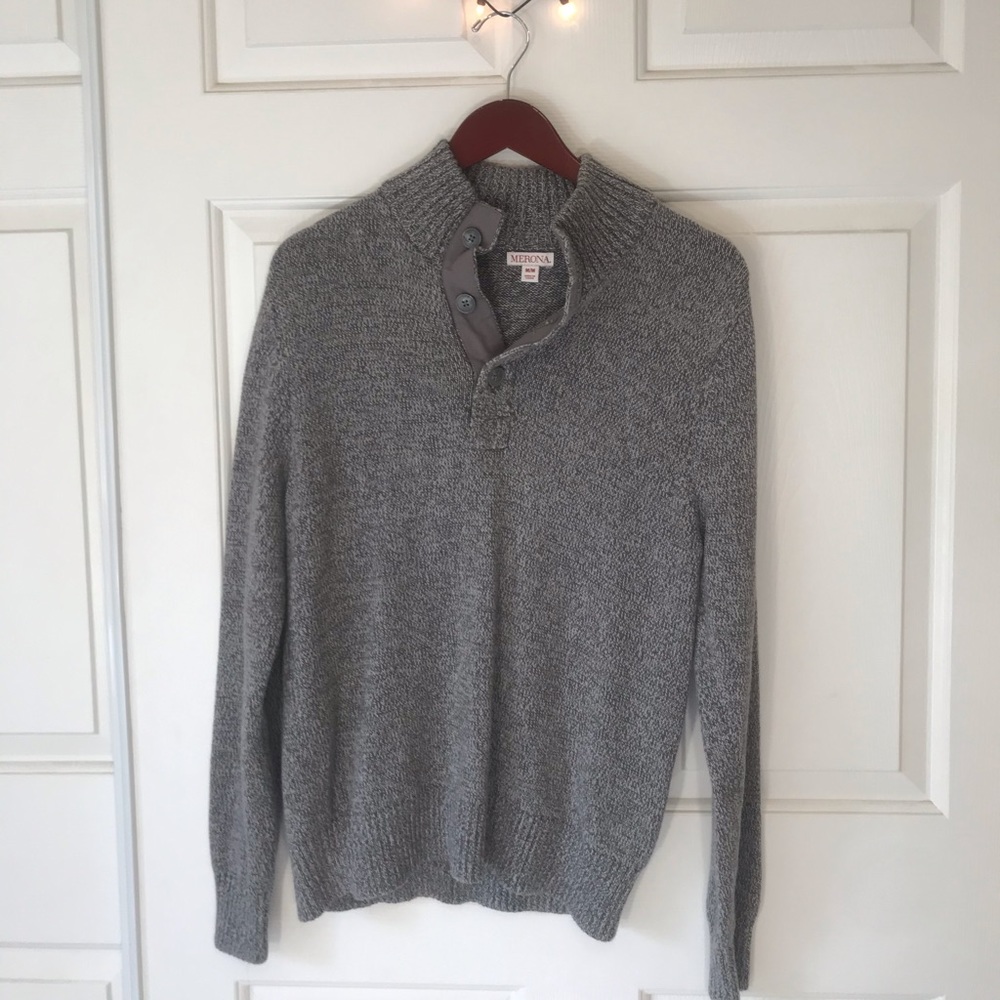 Meronas Men’s Knit Sweater Mens Medium